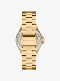 Limited-Edition Mini Lennox Pav&eacute; Gold-Tone Watch