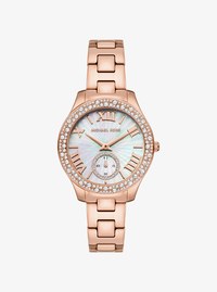 Liliane Pav&eacute; Rose Gold-Tone Watch