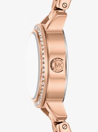 Micro Melissa Pav&eacute; Rose Gold-Tone Watch