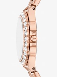 Mini Lennox Pav&eacute; Rose Gold-Tone Watch