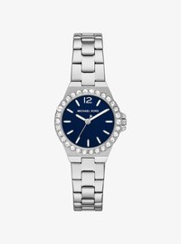 Montre miniature Lexington de ton argent &agrave; pav&eacute;