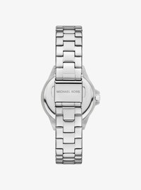 Montre miniature Lexington de ton argent &agrave; pav&eacute;