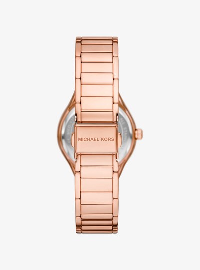 Mini Sylvia Pav&eacute; Rose Gold-Tone Watch and Bracelet Gift Set in ROSE GOLD | Michael Kors