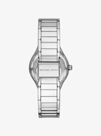 Mini Sylvia Pav&eacute; Silver-Tone Watch and Bracelet Gift Set