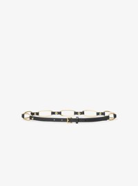 Chain Link Leather Belt