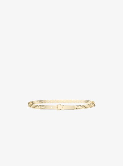 Ceinture en cha&icirc;ne de ton or in OR P&Acirc;LE | Michael Kors