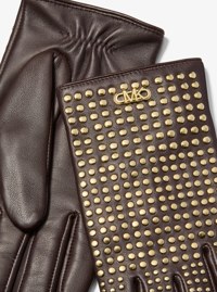 Studded Leather Gloves