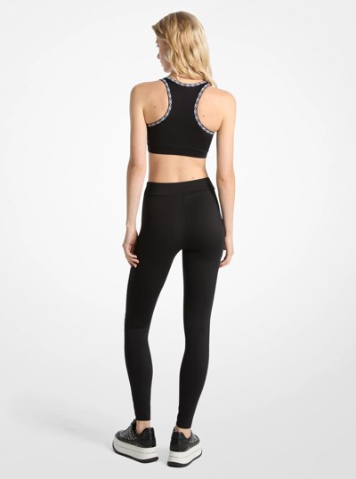 Logo Tape Leggings in BLACK | Michael Kors