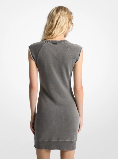Cotton Sweatshirt Dress in CONCRETE WASH | Michael Kors