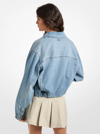 Denim Bomber Jacket in HORIZONWASH | Michael Kors
