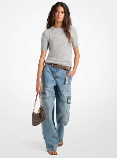 Denim Utility Cargo Jeans in HORIZONWASH | Michael Kors