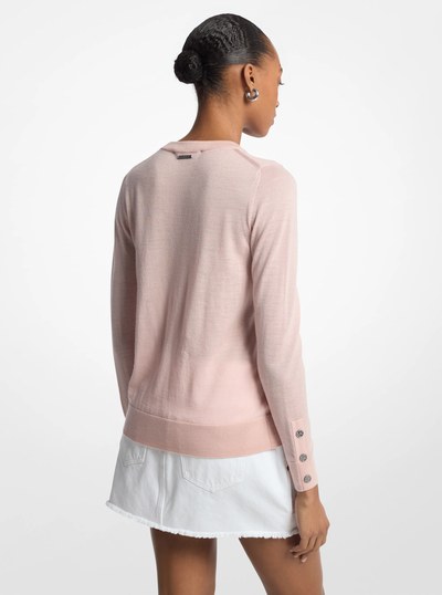 Merino Wool Sweater in ROSEWATER | Michael Kors