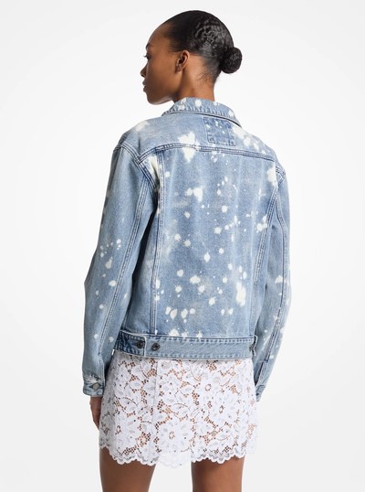 Chaqueta de denim estilo camionero con salpicaduras a mano in LAVADO UNION | Michael Kors