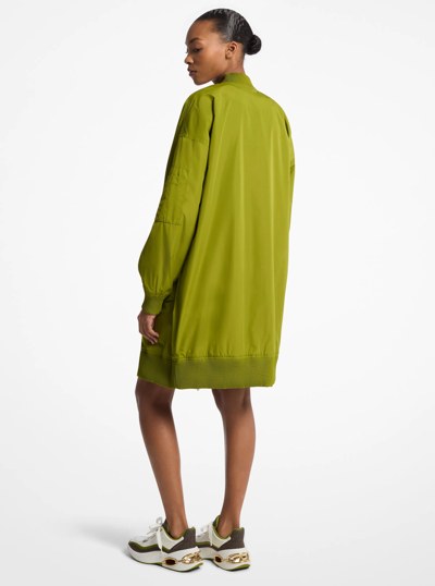 Oversized Bomber Jacket in MEADOW GREEN | Michael Kors