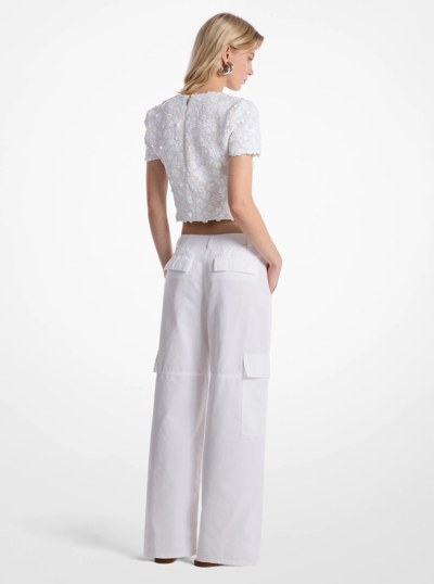 Cotton Cargo Pants in WHITE | Michael Kors