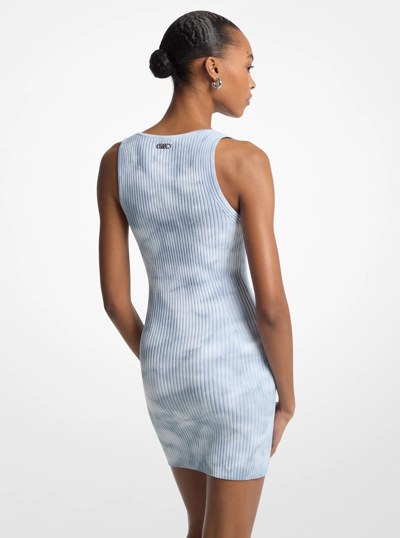 Ribbed Tie-Dye Tank Dress in CHAMBRAY | Michael Kors