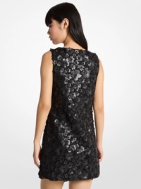 Floral Embellished Scuba Mini Dress