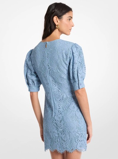 Corded Floral Lace Dress in CHAMBRAY | Michael Kors