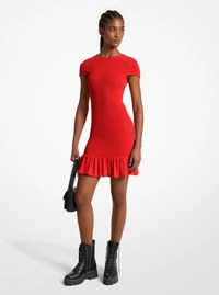 Smocked Georgette Mini Dress