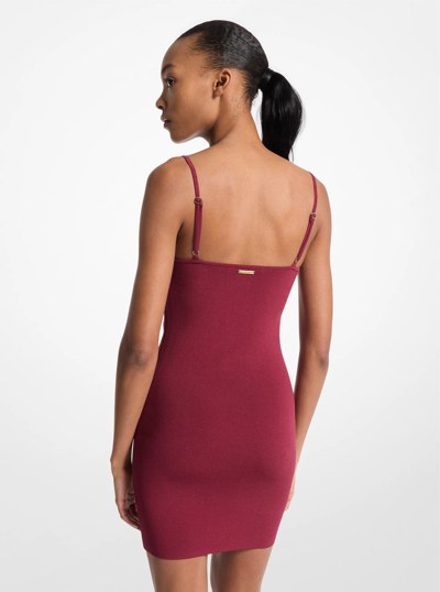 Stretch Knit Cami Dress in DEEPMULBERRY | Michael Kors