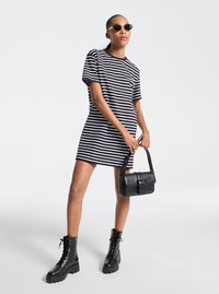 Striped Cotton T-Shirt Dress