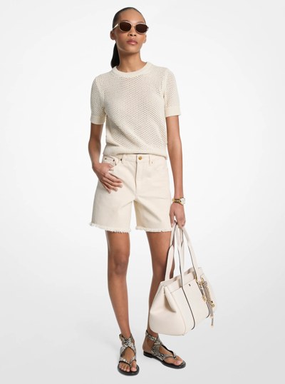 Boyfriend Denim Shorts in NATRINSWSH | Michael Kors