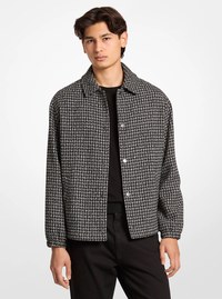 Houndstooth Jacquard Jacket