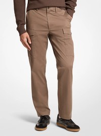 Stretch Cotton Twill Cargo Pants