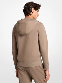 Logo Cotton Blend Zip-Up Hoodie