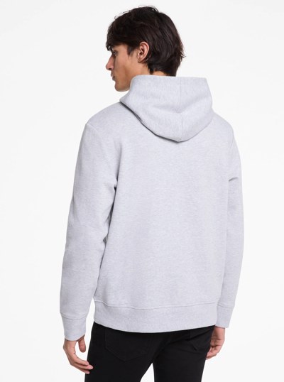 Logo Cotton Blend Hoodie in HEATHER GREY | Michael Kors