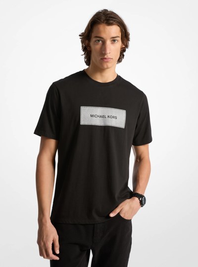 T-shirt en coton &agrave; logo in NOIR | Michael Kors