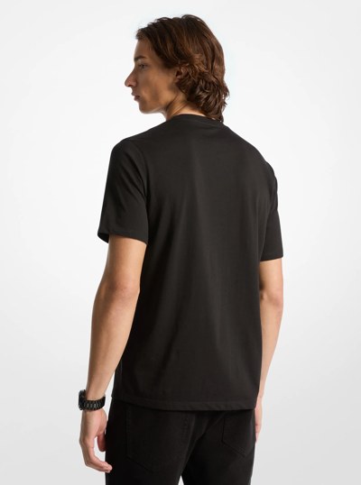 T-shirt en coton &agrave; logo in NOIR | Michael Kors