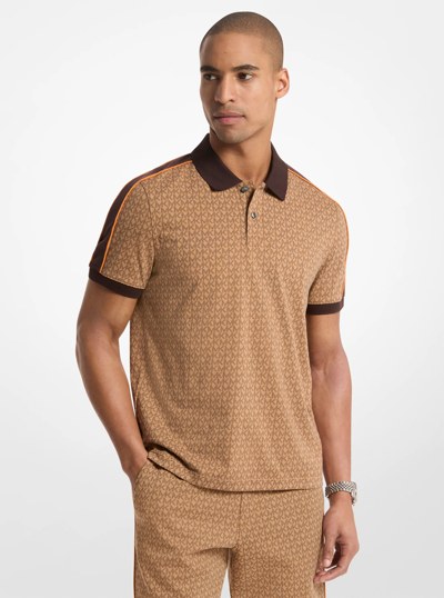 Polo en coton &agrave; logo Signature in ACC POIL DE CHAMEAU | Michael Kors