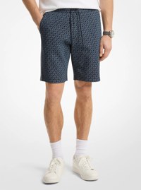 Signature Logo Cotton Blend Shorts