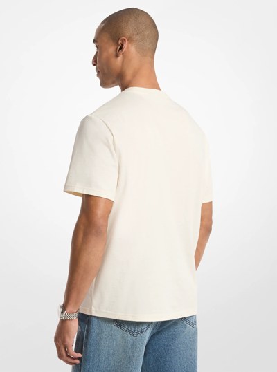 KORS Cotton Jersey T-Shirt in BONE | Michael Kors