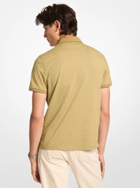 Greenwich Signature Logo Print Cotton Polo Shirt