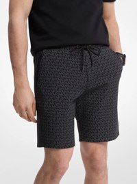 Signature Logo Cotton Blend Shorts