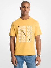 Camiseta de jersey de algod&oacute;n con logotipo gr&aacute;fico