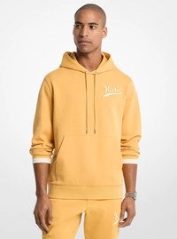 Sudadera universitaria con capucha de punto de mezcla de algod&oacute;n de KORS