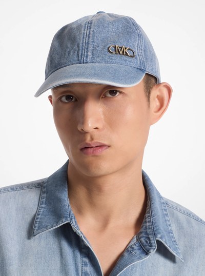 Denim Baseball Hat in BLUE VINTAGE WASH | Michael Kors