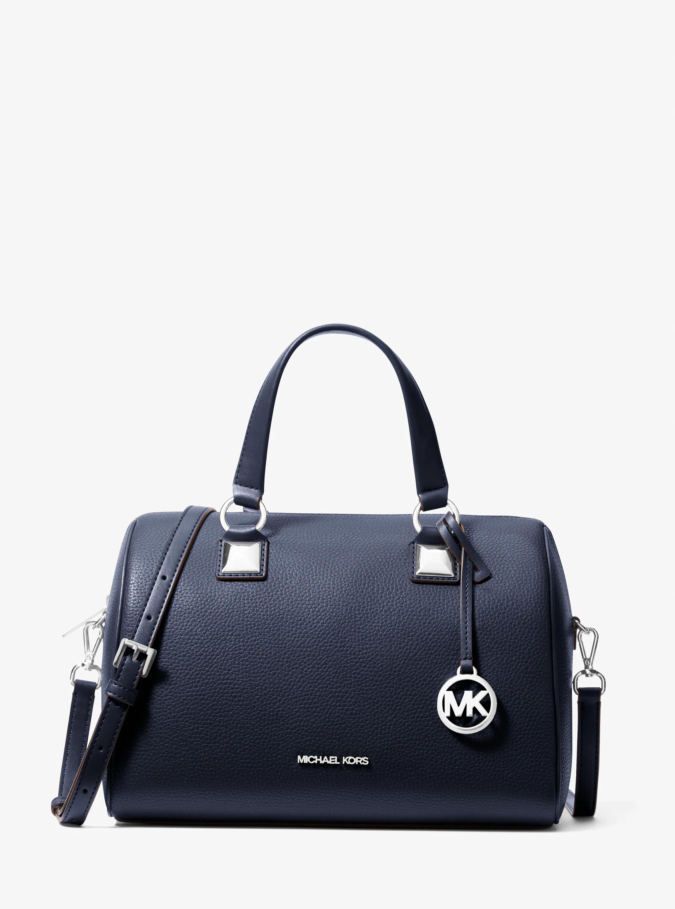 Bandolera Grayson de viaje mediana de piel granulada in AZUL MARINO | Michael Kors