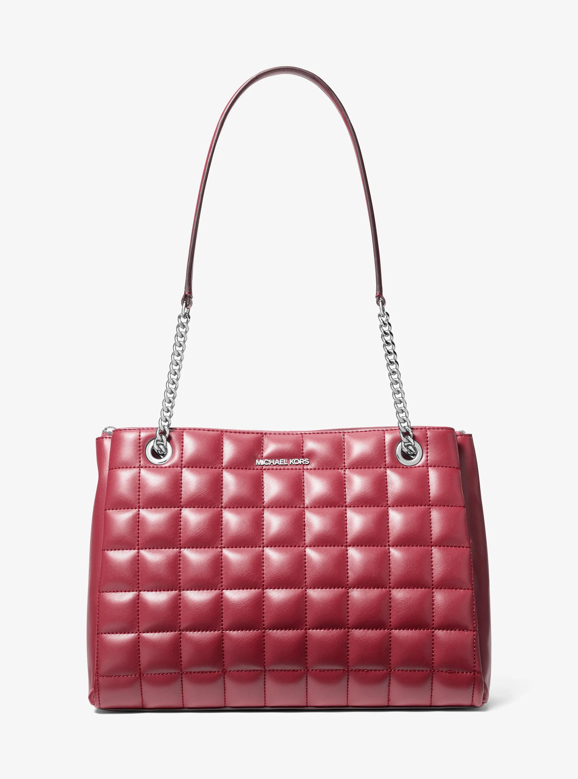 Bolso tote Soho mediano acolchado in GRANATE | Michael Kors