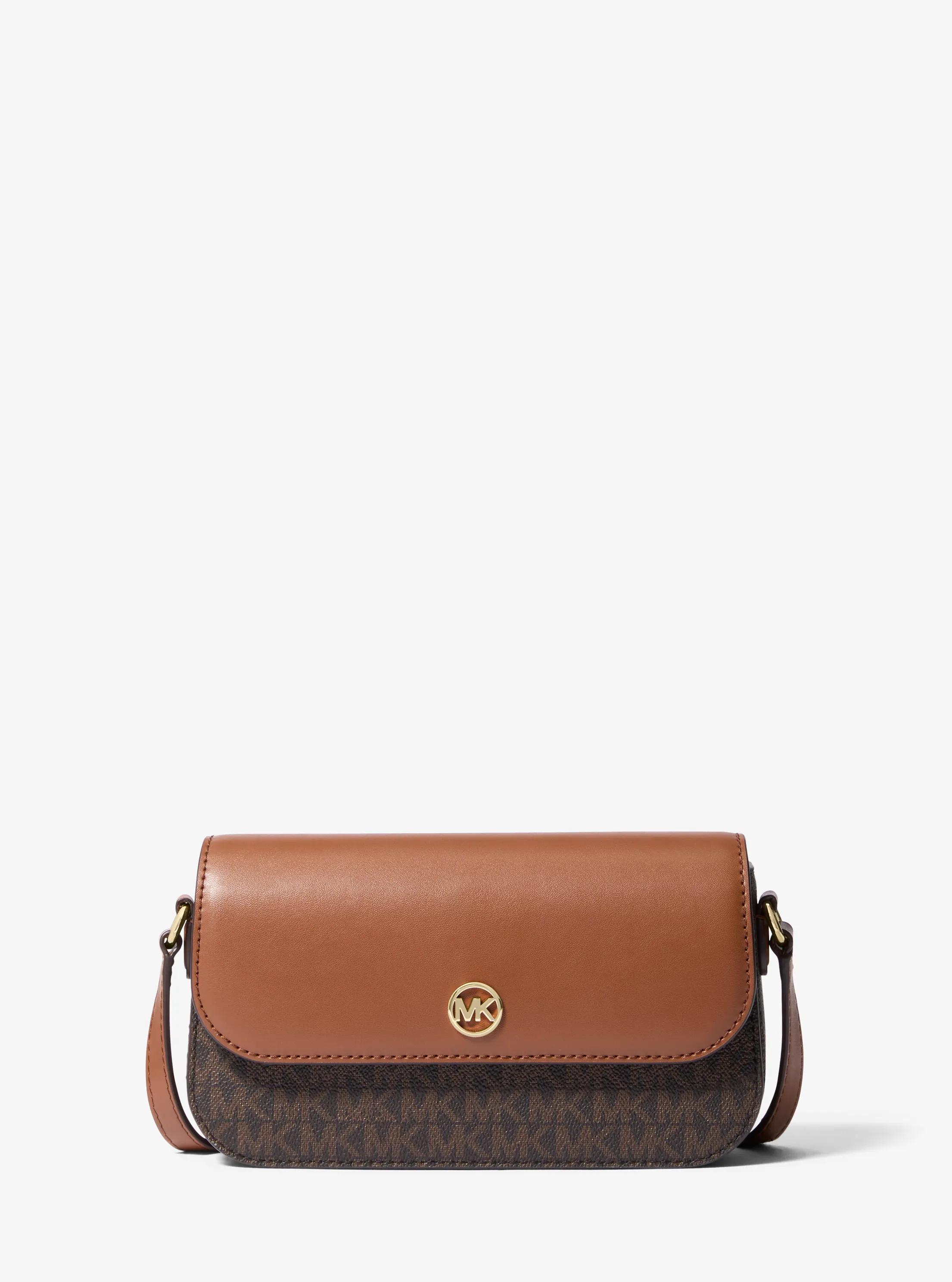 Jet Set Travel Small Logo Crossbody Bag in BROWN | Michael Kors