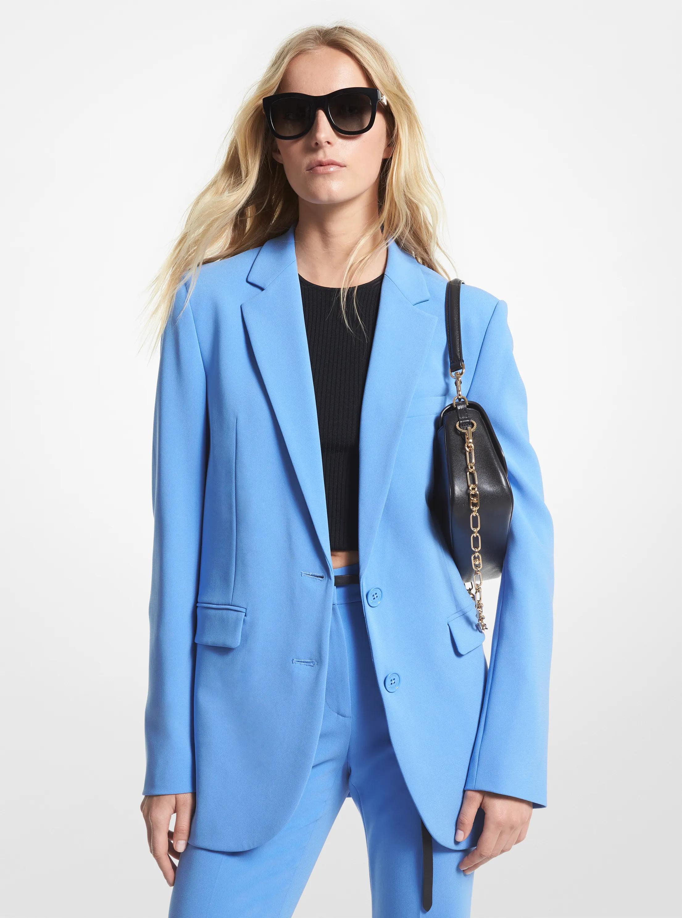 Blazer boyfriend en cr&ecirc;pe