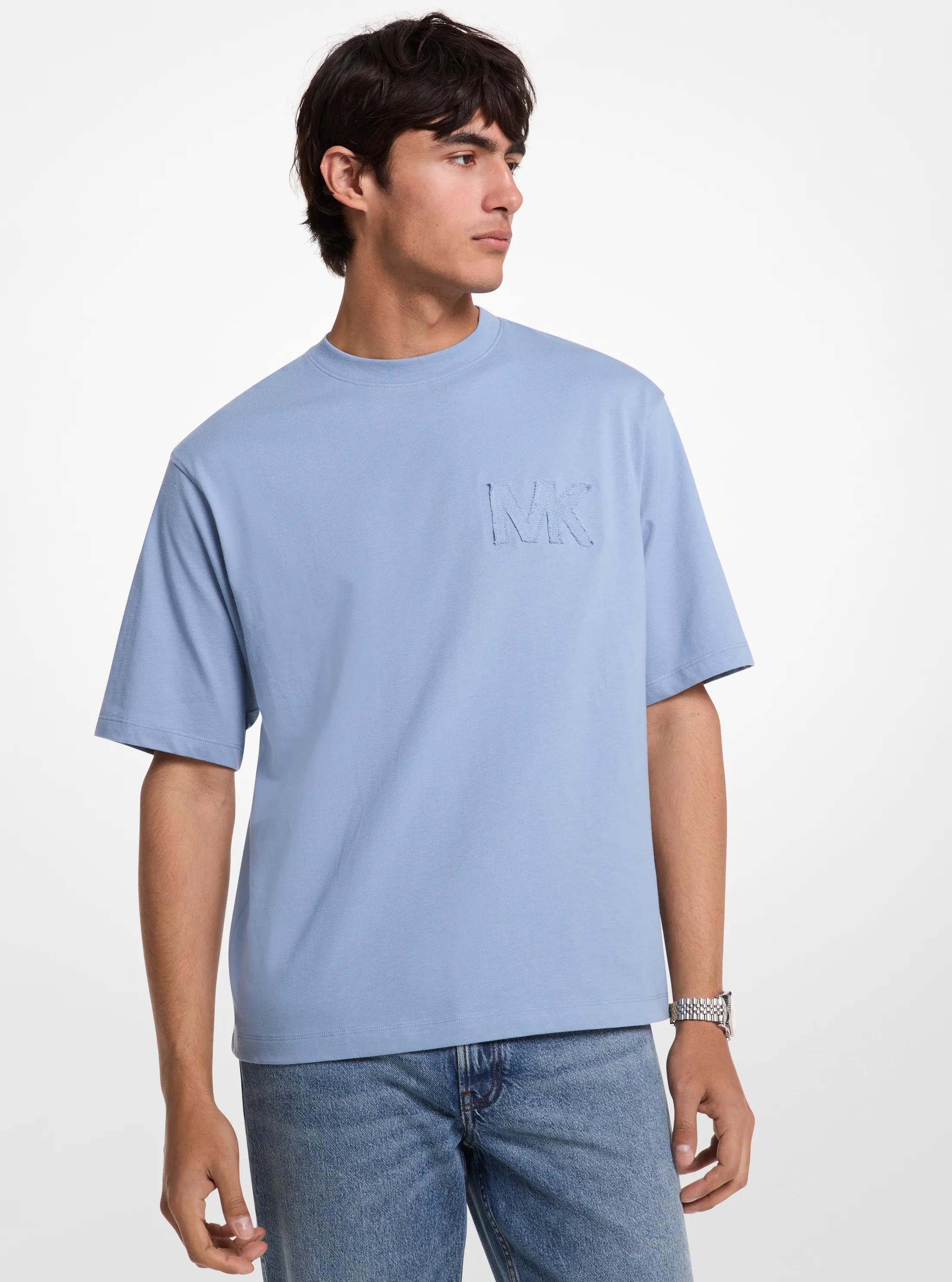 Logo Cotton T-Shirt in CHAMBRAY | Michael Kors