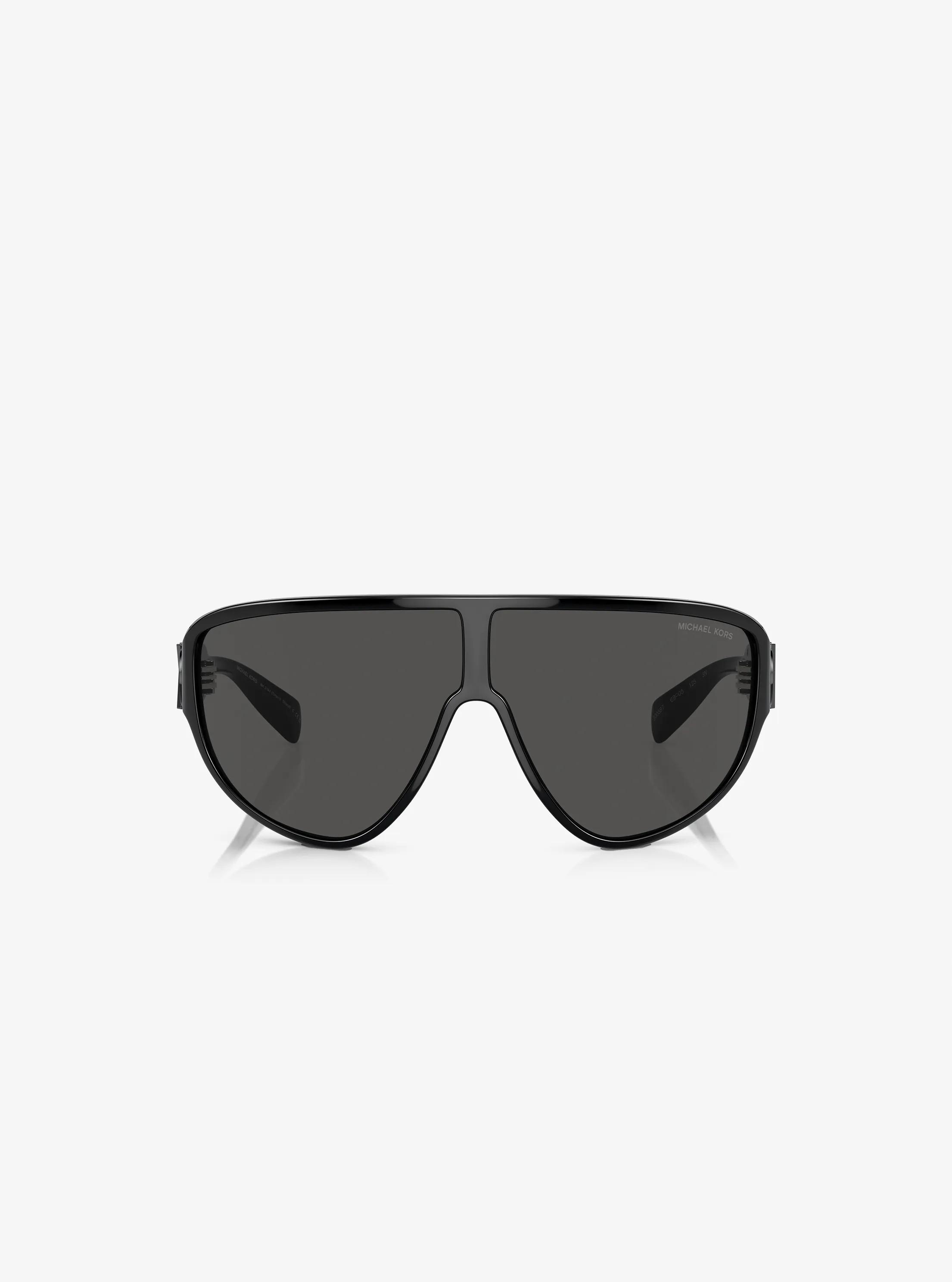 Empire Shield Sunglasses in BLACK | Michael Kors