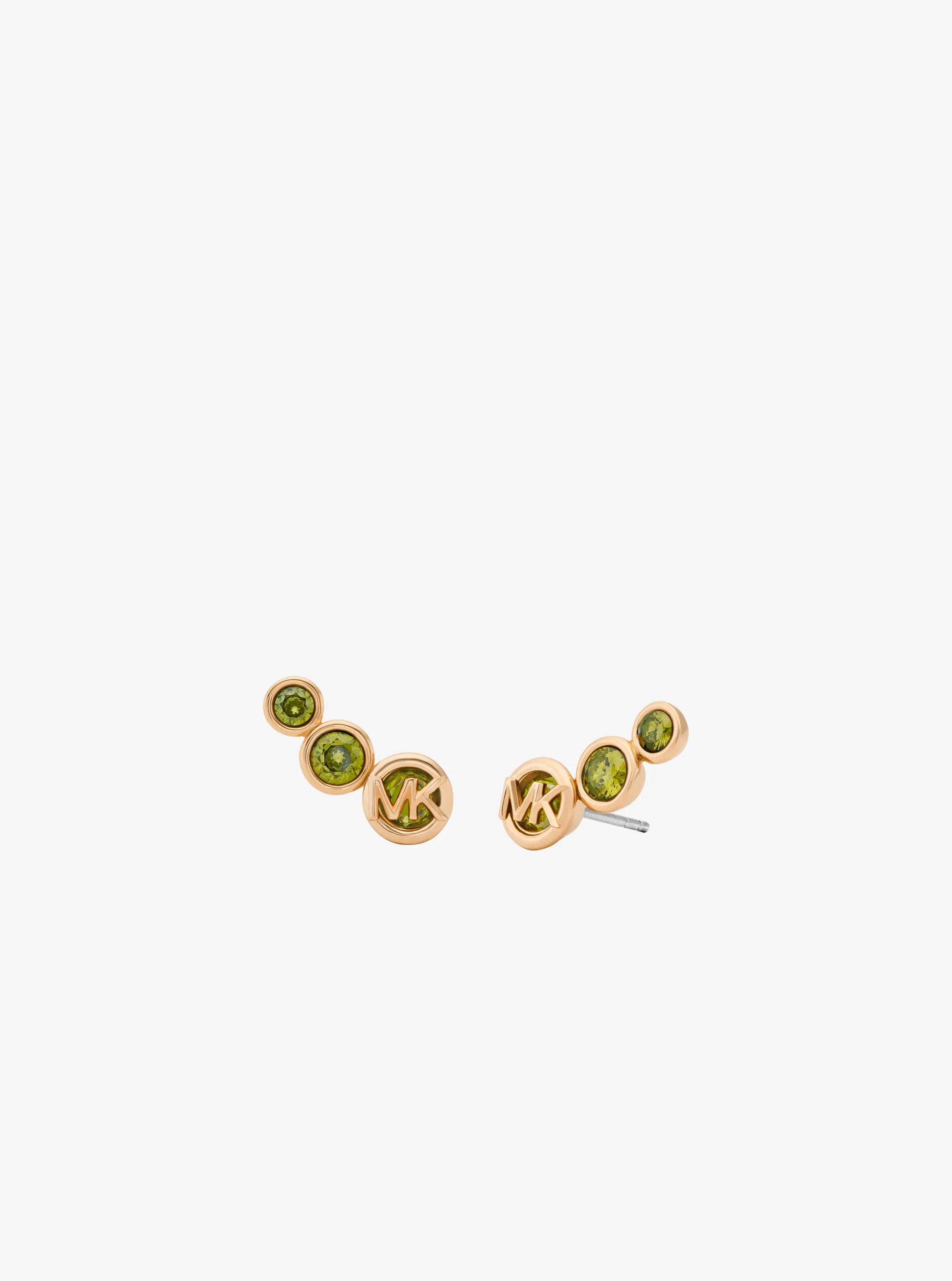 Boucles d&rsquo;oreilles rampantes &agrave; zircones cubiques in OR | Michael Kors