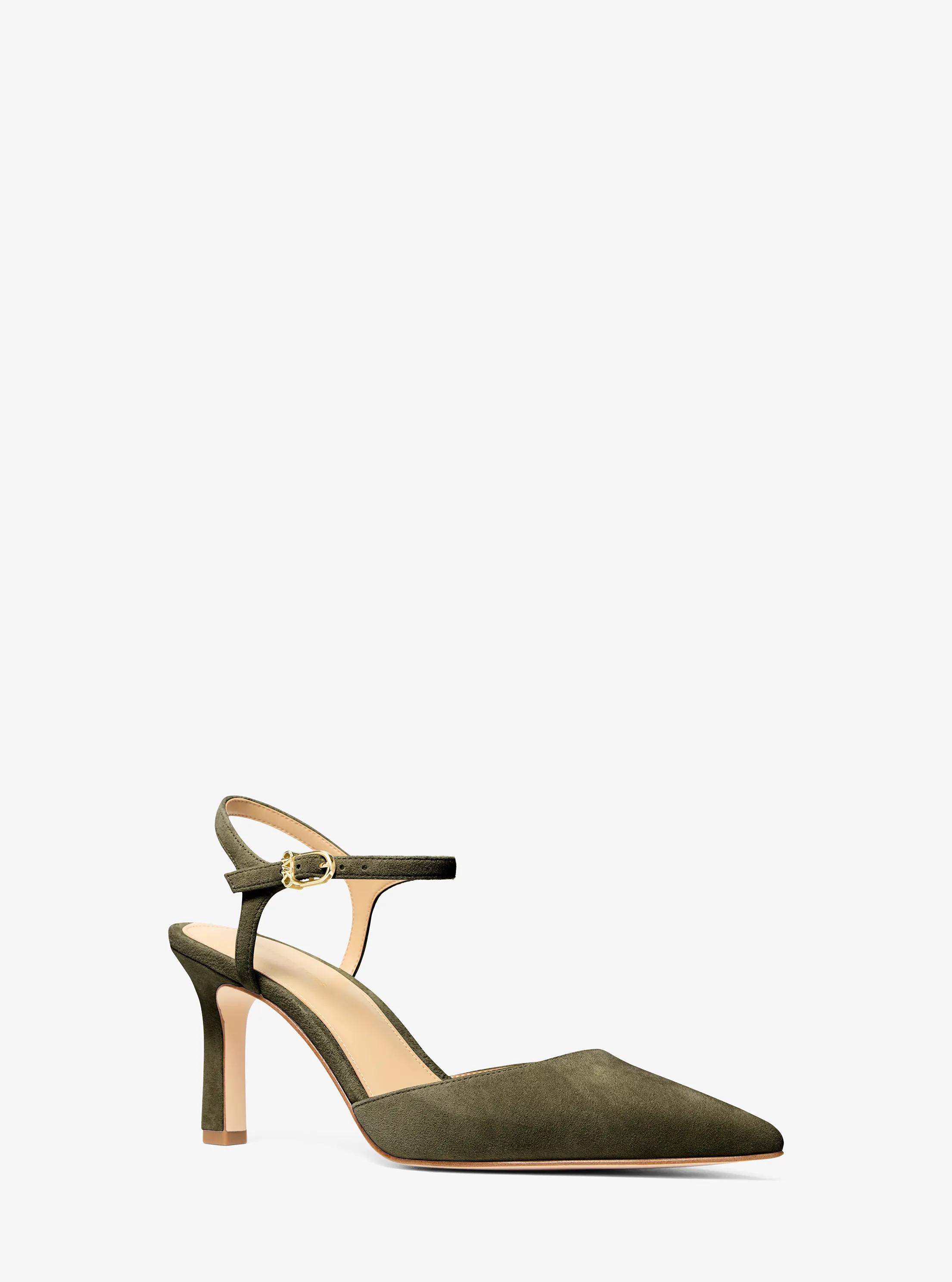 MK Escarpin Amara en daim à bride arrière - Vert - Michael Kors