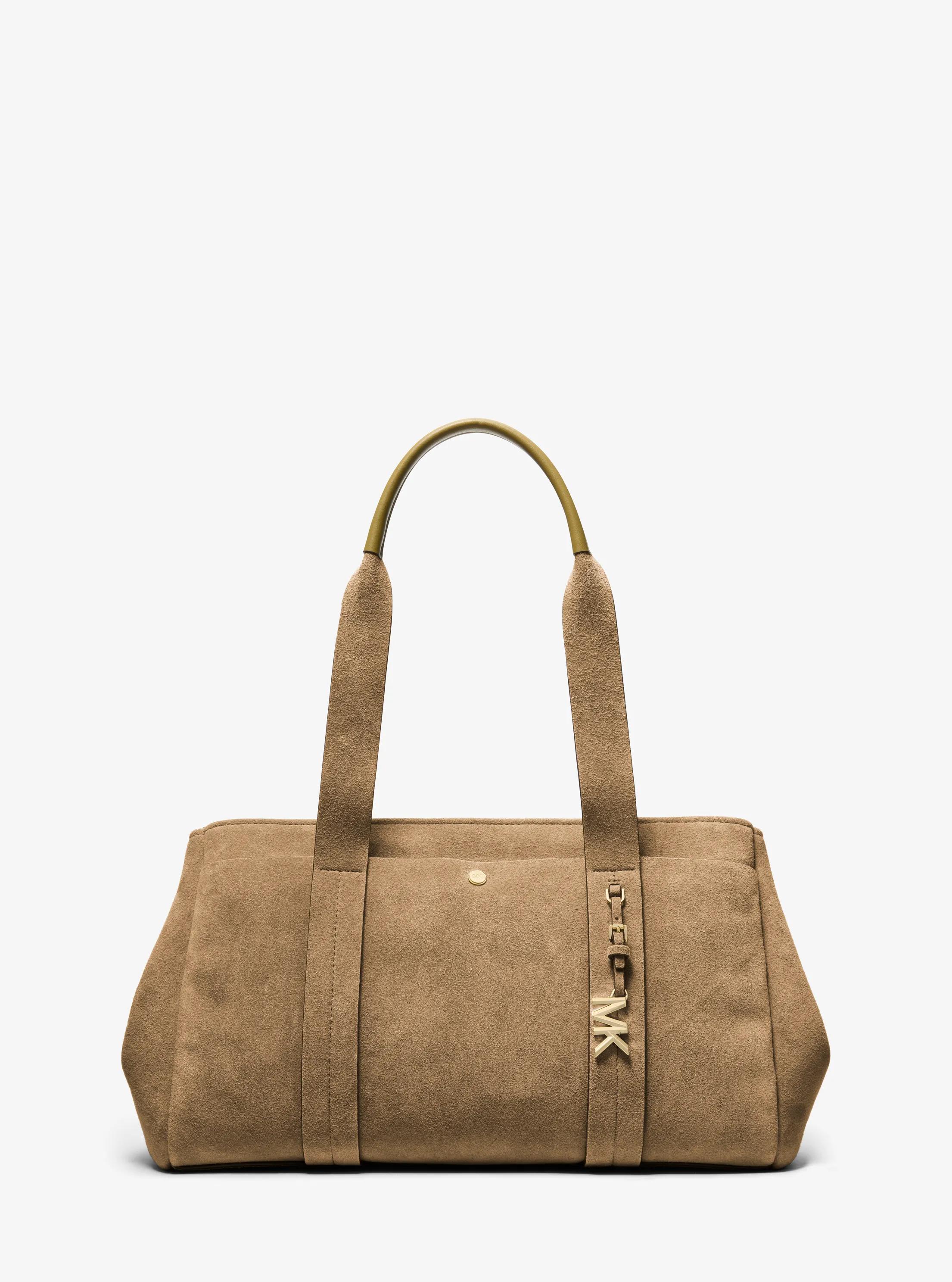 Romee Large Suede Tote Bag in HUSK | Michael Kors