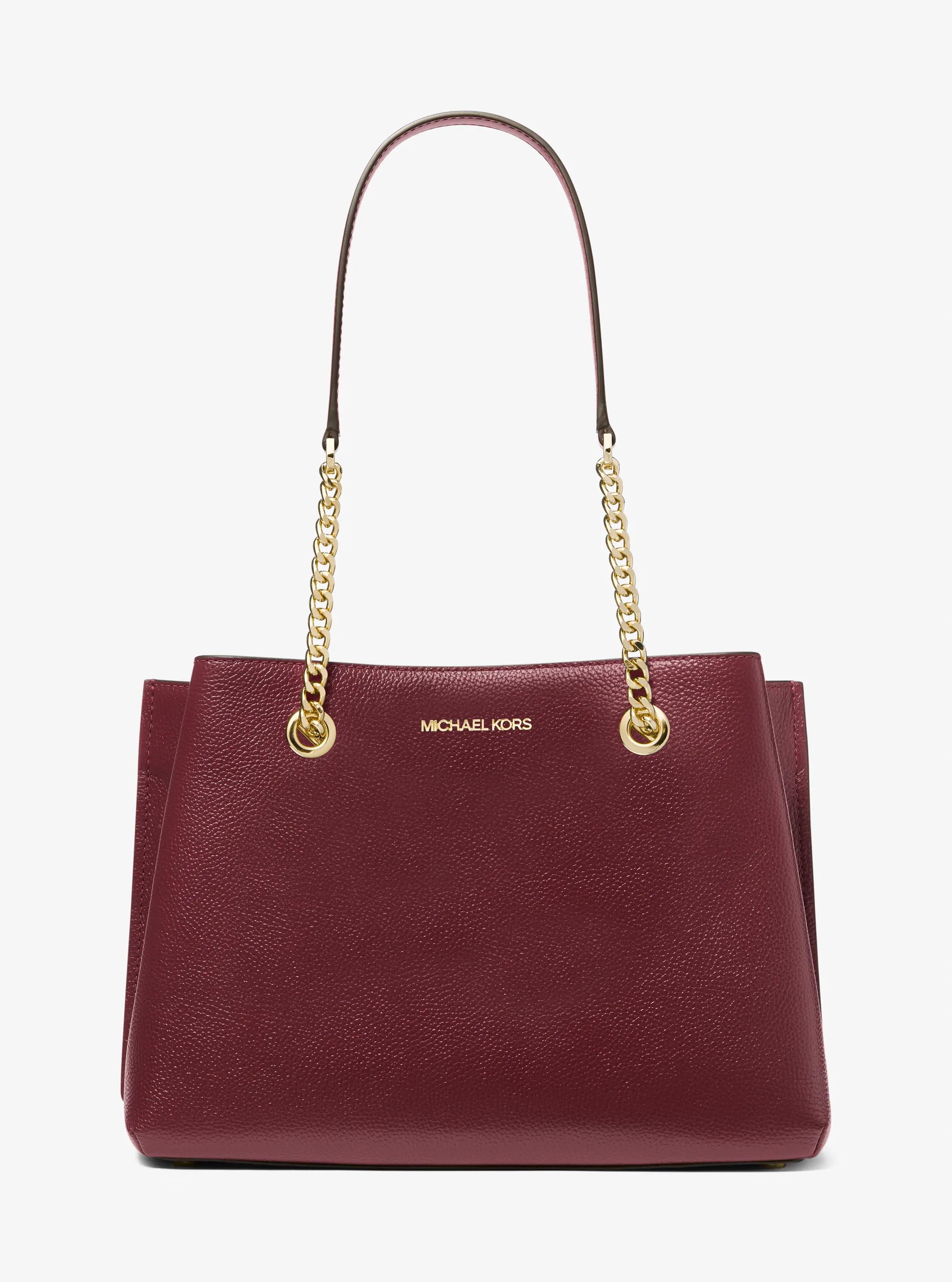 Teagan Large Pebbled Leather Shoulder Bag